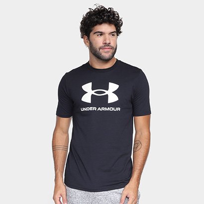 Short de corrida masculino de algodão com costura interna de 7,6 cm Camiseta Under Armour Sportstyle Masculina - Masculino