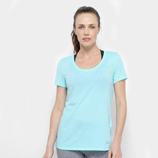 Camiseta Under Armour Streaker Feminina - Azul Piscina