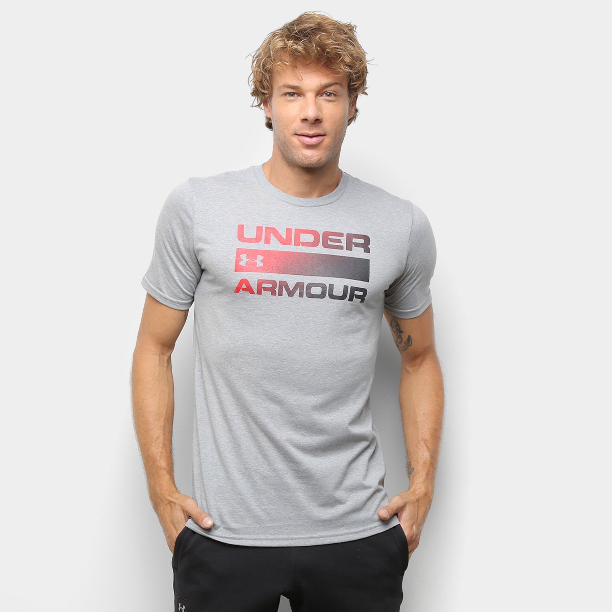 Camiseta Under Armour Team Issue Masculina - Cinza+Preto é ruim? Camiseta Under Armour Team Issue Masculina - Cinza+Preto é boa?