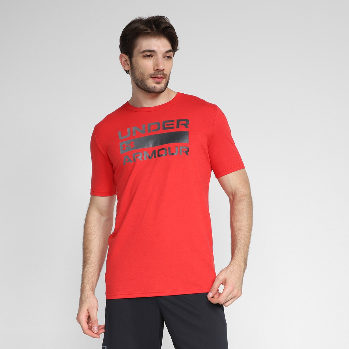 Camiseta Under Armour Team Issue Masculina - Vermelho+Cinza é ruim? Camiseta Under Armour Team Issue Masculina - Vermelho+Cinza é boa?