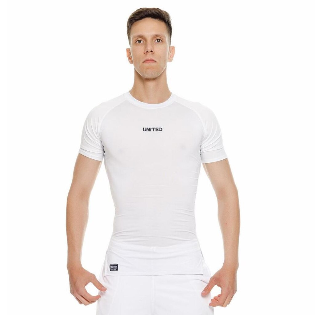 Camiseta United performance de compressão térmica Manga Curta Proteção Solar UV 50+