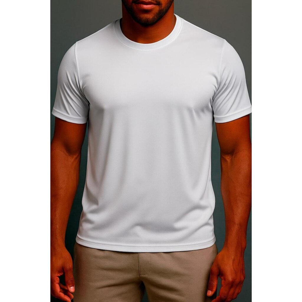 CAMISETA UV MASCULINA MANGA CURTA POLIESTER