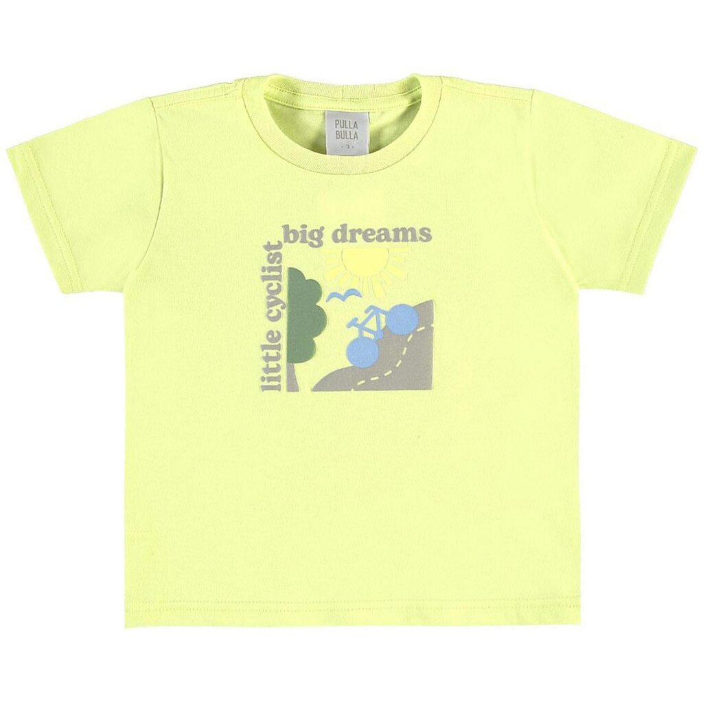 Camiseta Verde Primeiros Passos Pulla Bulla Menino - 53755-1344