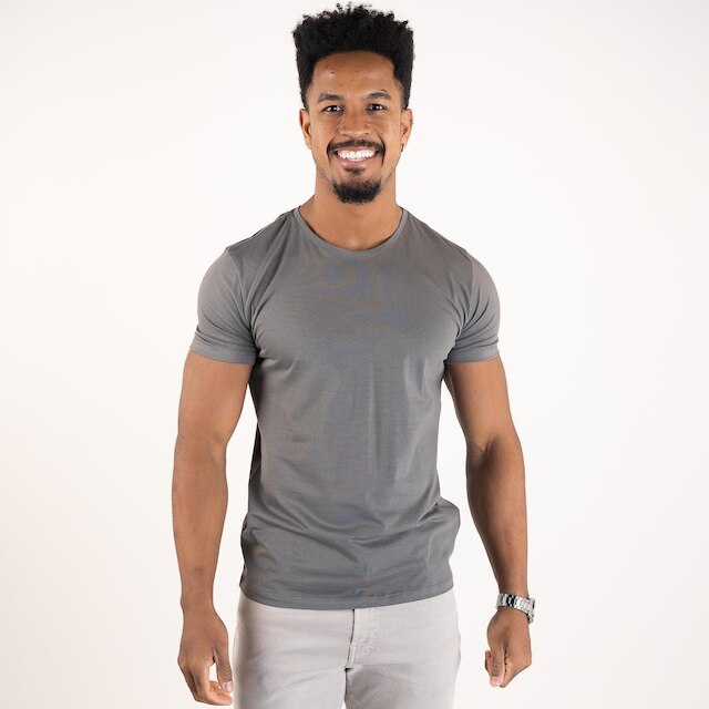 Camiseta Versatiold Algodão Egípcio Cinza
