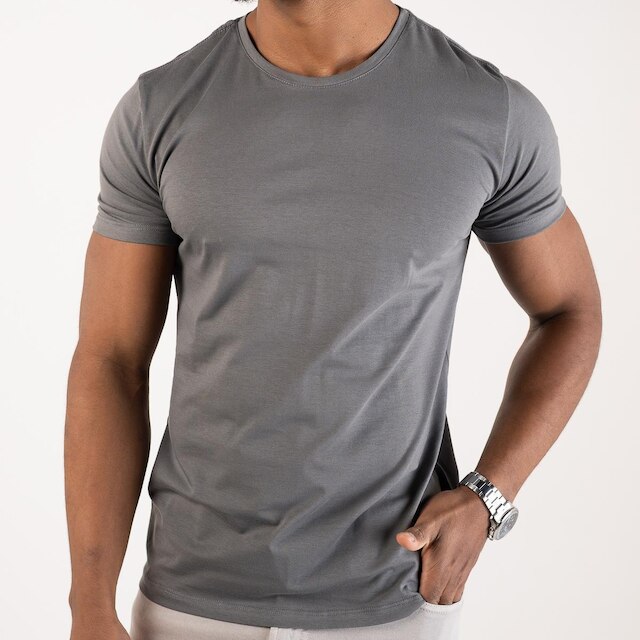 Camiseta Versatiold Algodão Egípcio Cinza
