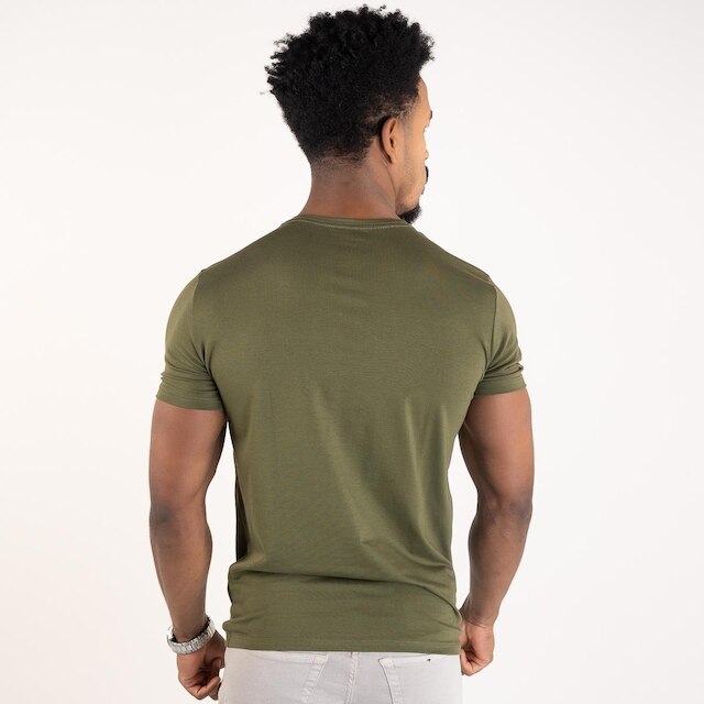 Camiseta Versatiold Algodão Egípcio Verde Oliva