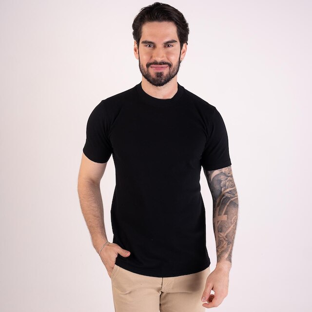 Camiseta Versatiold Piquet Preta