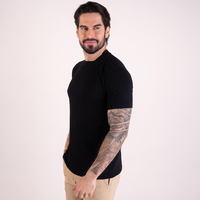 Camiseta Versatiold Piquet Preta
