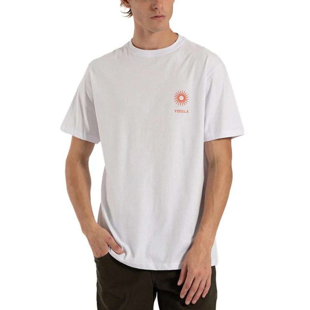 Camiseta Vissla Hula Hands Branca