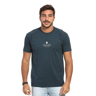 Camiseta VLCS Logotipia Manga Curta Azul