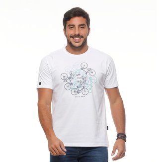 Camiseta VLCS Logotipia Manga Curta Branca