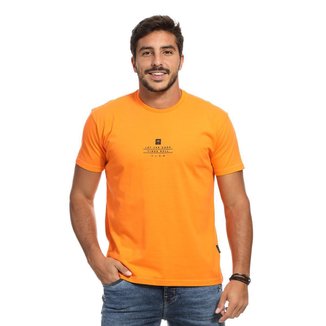 Camiseta VLCS Logotipia Manga Curta Laranja