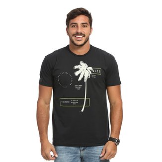 Camiseta VLCS Logotipia Manga Curta Preta