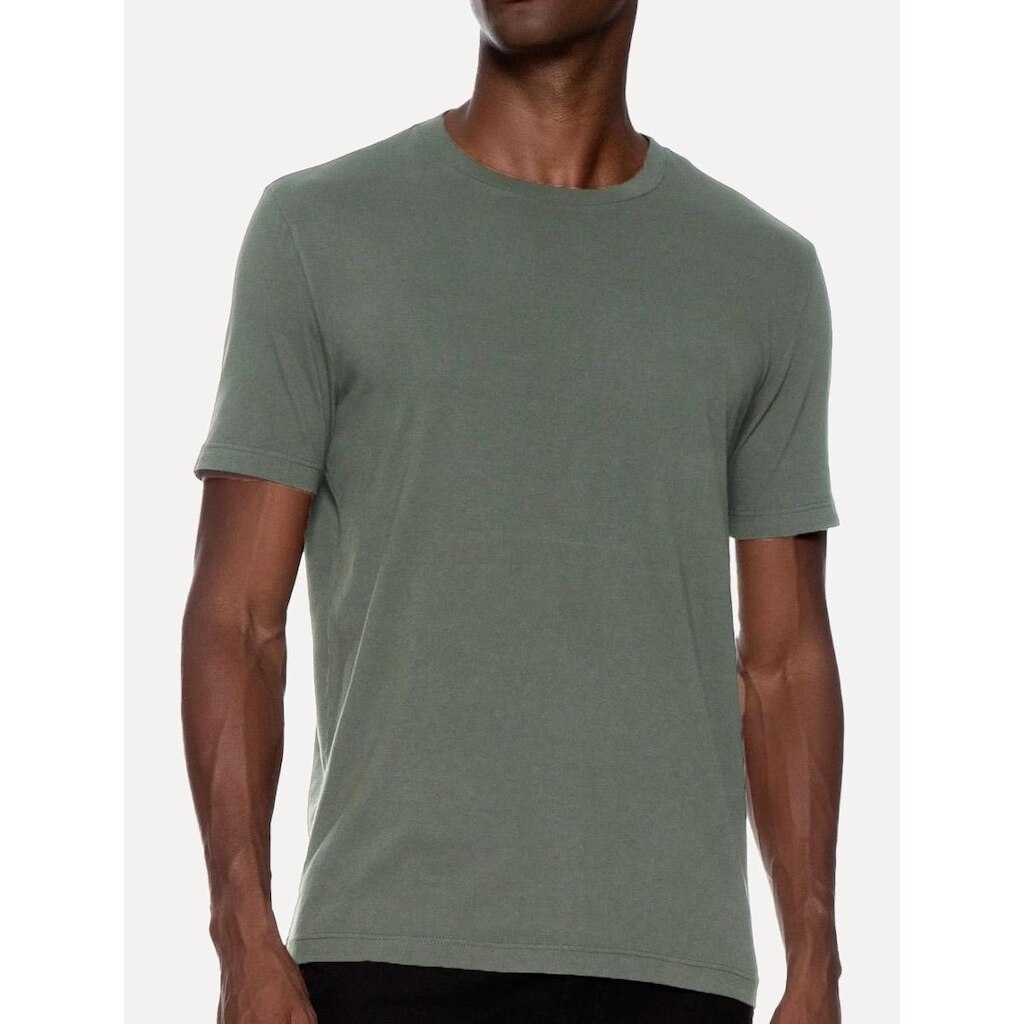 Camiseta VR Masculina Crewneck Cotton Basic Verde 63VC51188 253
