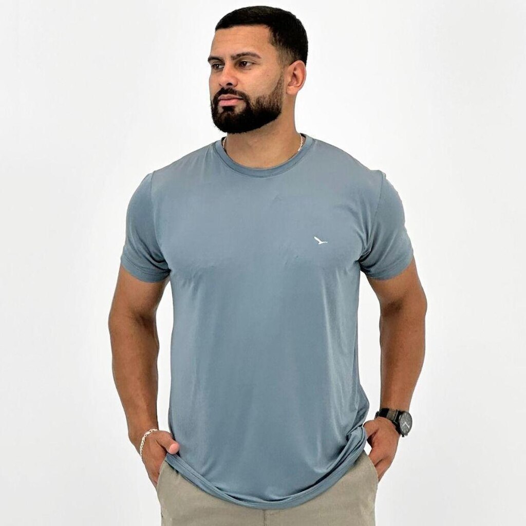 Camiseta Yacht Master Dry Manga Curta Gola Redonda Masculina