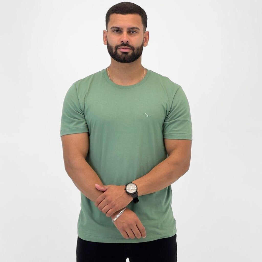 Camiseta Yacht Master Manga Curta Gola Redonda Masculina