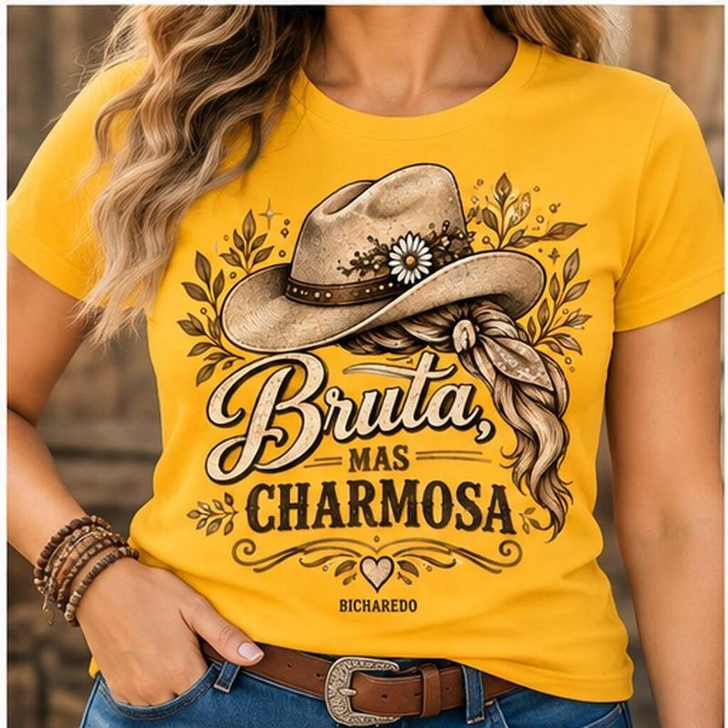 Camisetas Femininas Bruta Mas Charmosa