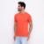 Camisetas Industrie Básicas Masculina em Algodão Premium no Estilo Bordado França - Laranja