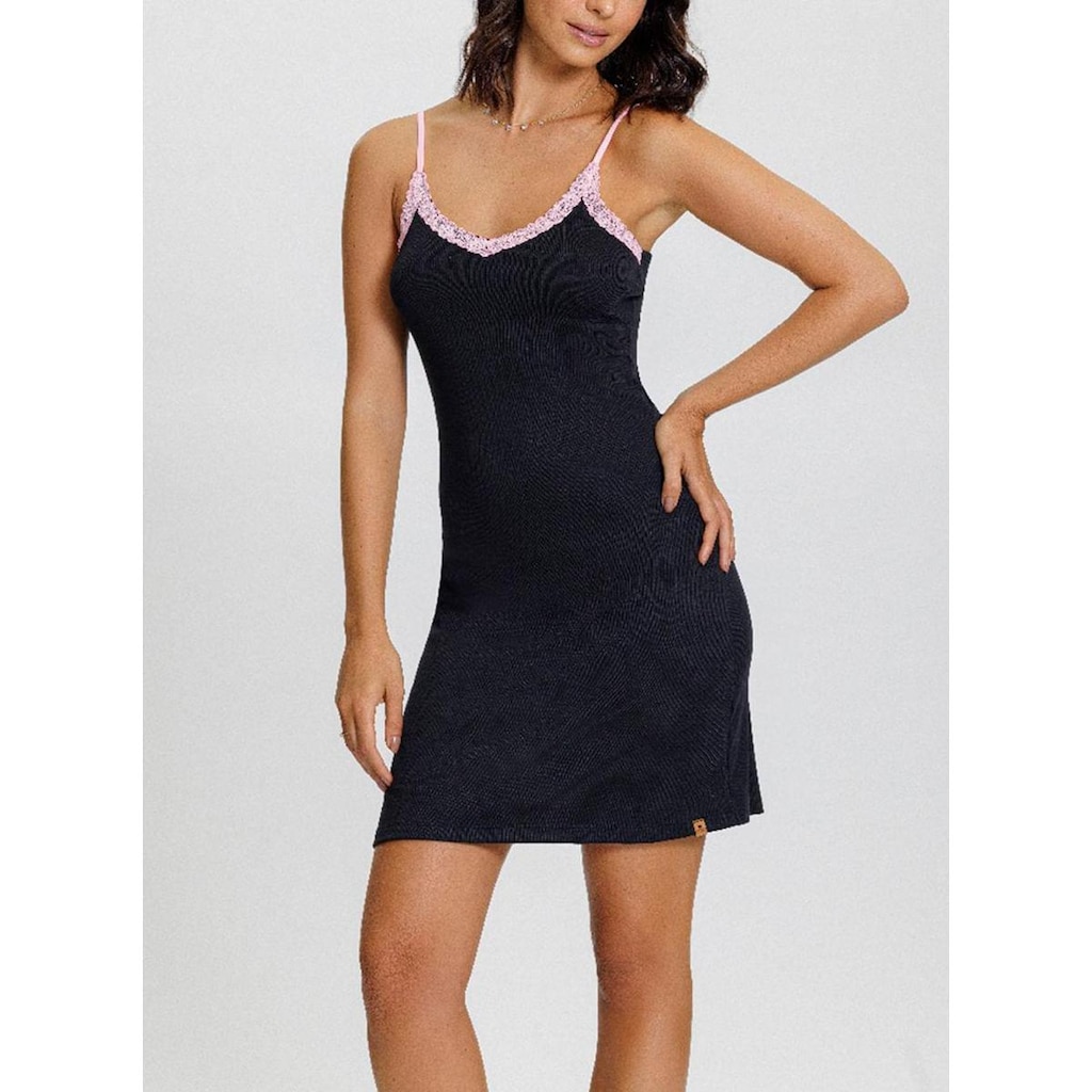 Camisola Alças Mensageiro Dos Sonhos 012493C Feminina Renda e Ribana T. P/GG