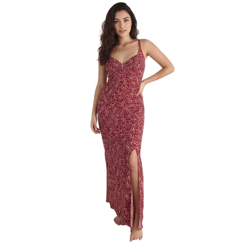 Camisola Longa Com Fenda Sepie 4091