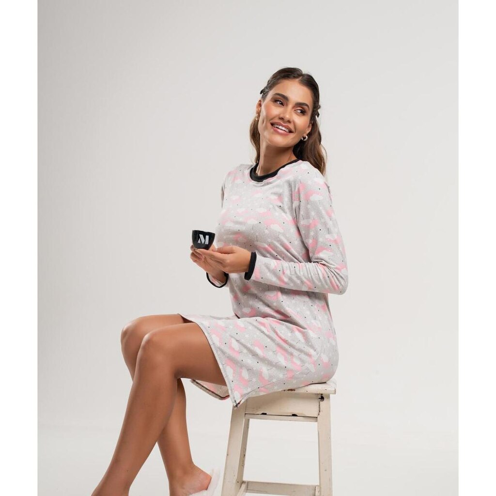 Camisola Salvatore Fashion Manga Longa Malha Feminina