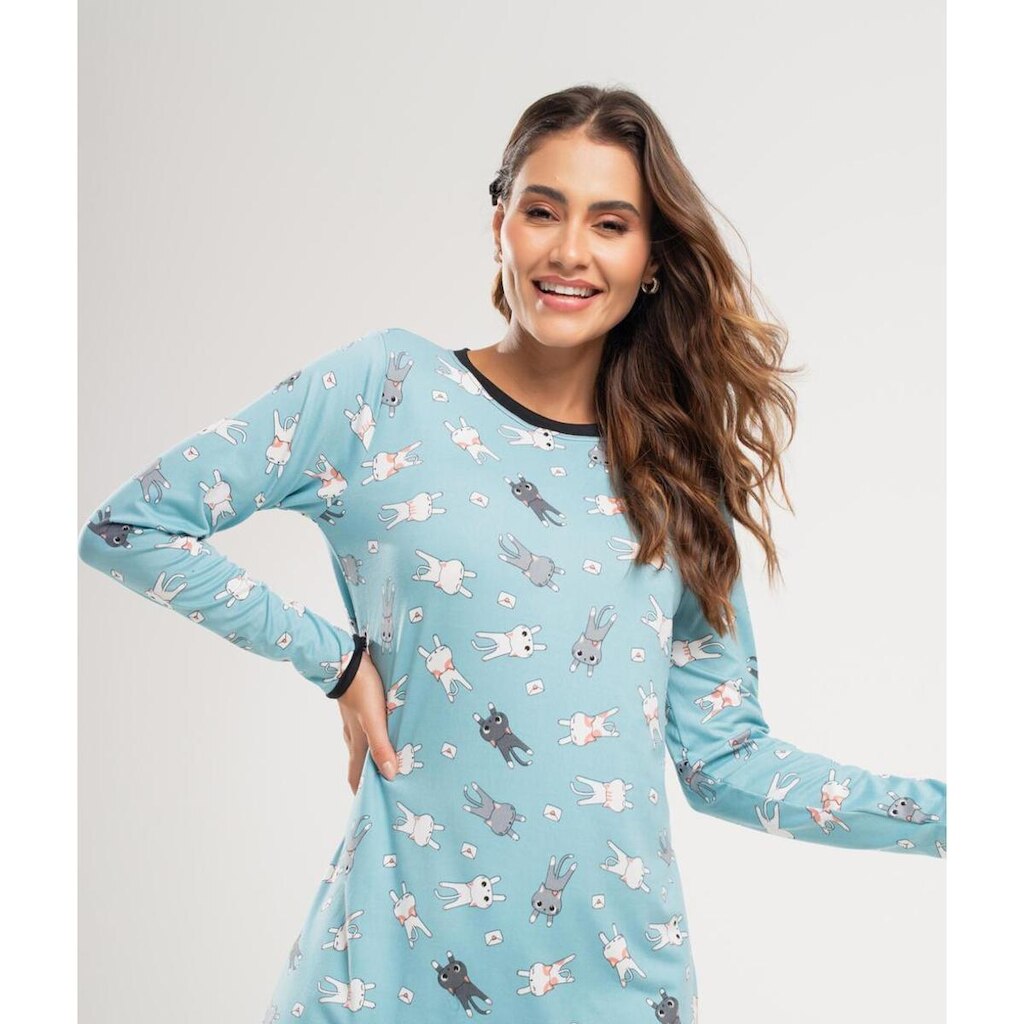 Camisola Salvatore Fashion Manga Longa Malha Feminina