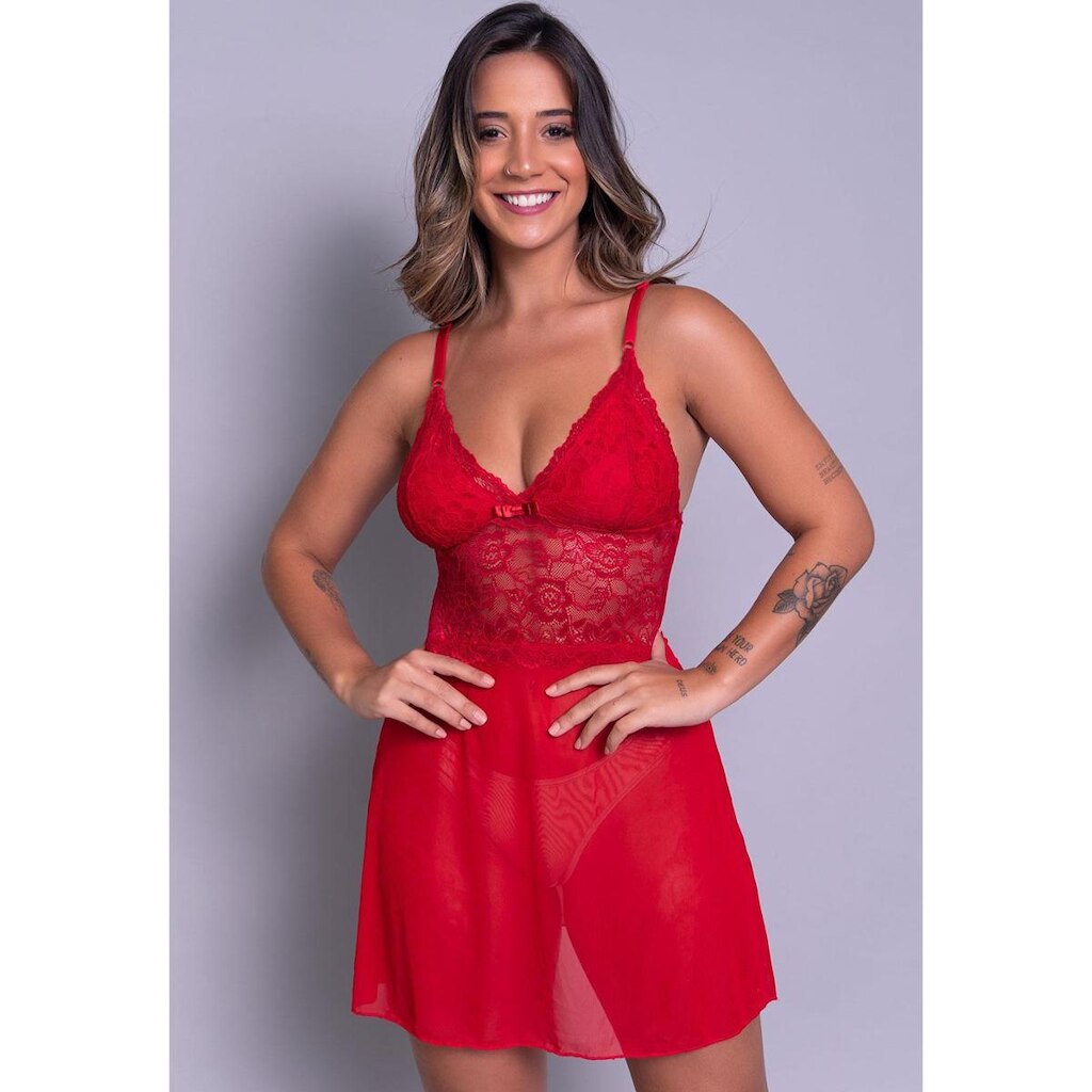 Camisola Vekyo Feminina Renda sem Bojo Joana