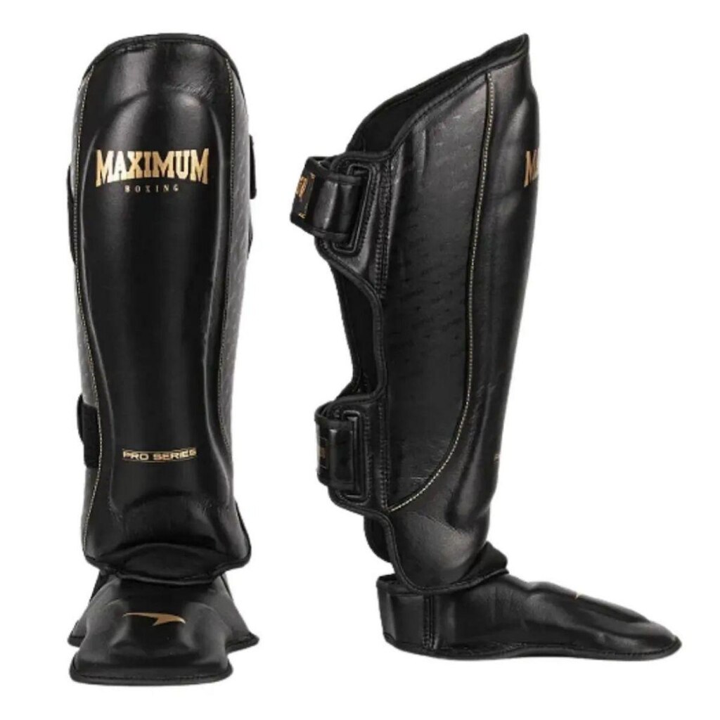 Caneleira CPro Maximum Preta Muay Thai e Kickboxing