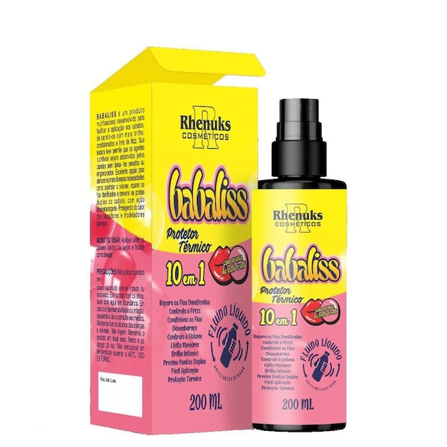 Capilar Babaliss Tutti Frutti Protetor Térmico 200ml Rhenuks