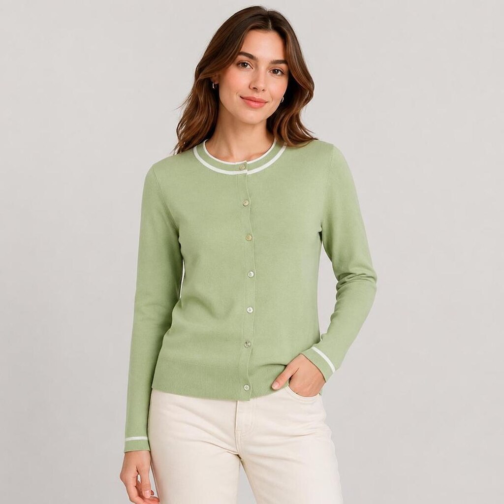 Cardigan Dudalina Friso Mara Feminino