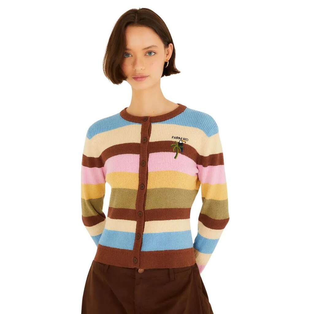Cardigan Farm Rio Tricot Listrado