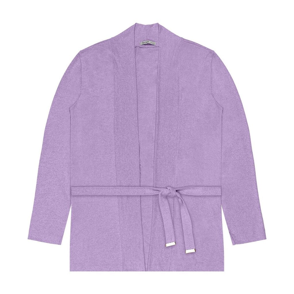 Cardigan Feminino Plus Size Em Tricot Secret Glam Roxo