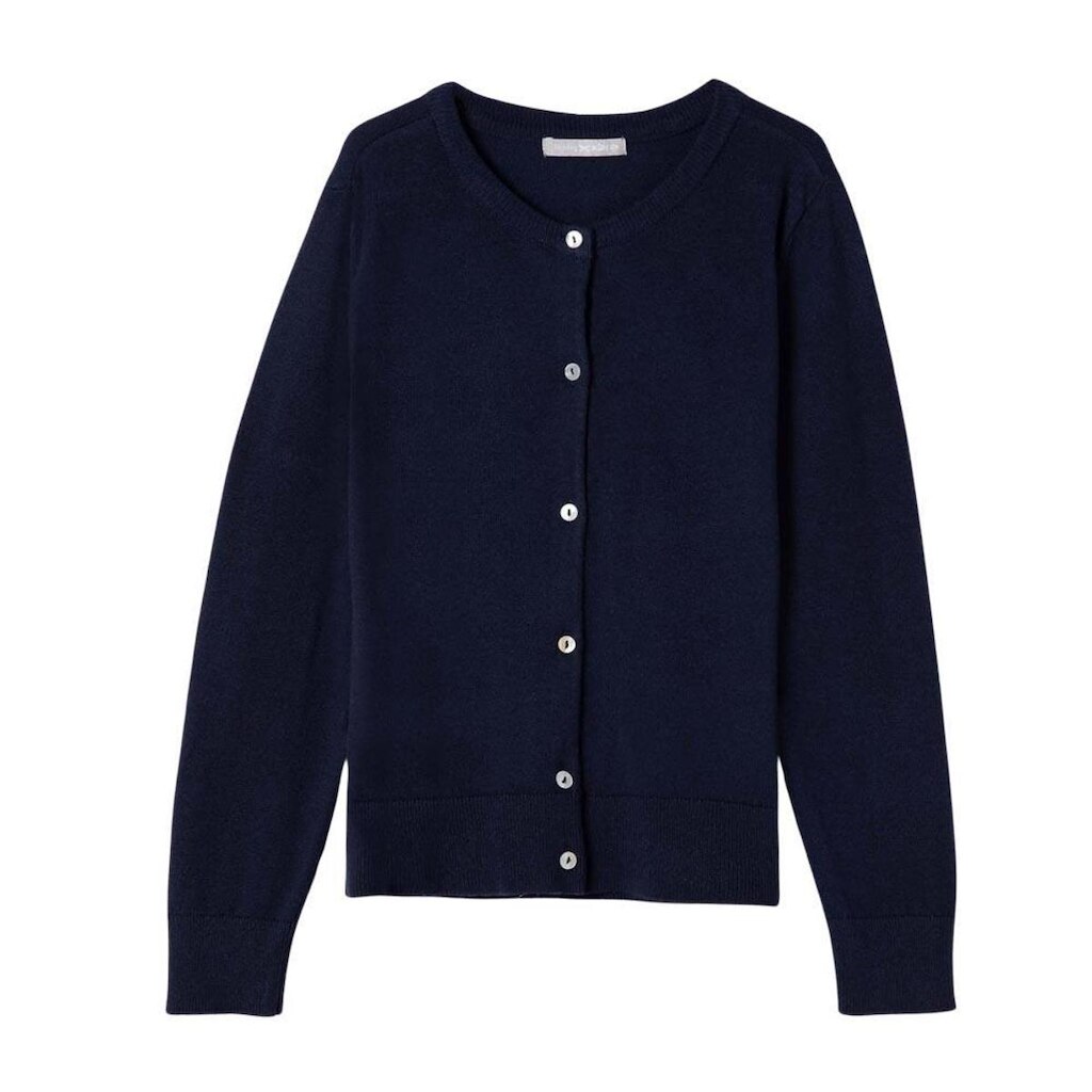 Cardigan Infantil Menina Hering Em Tricô Azul