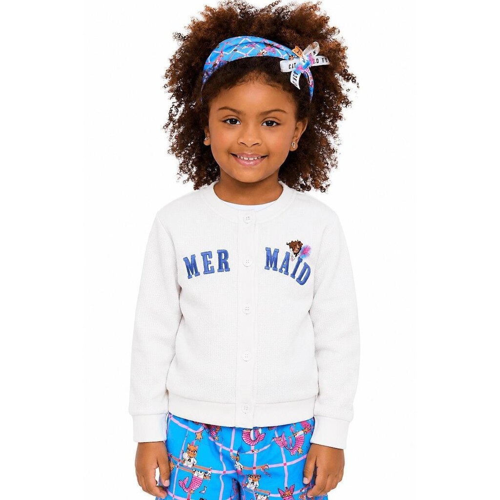 Cardigan Menina Animadoras Subaquáticas Alphabeto