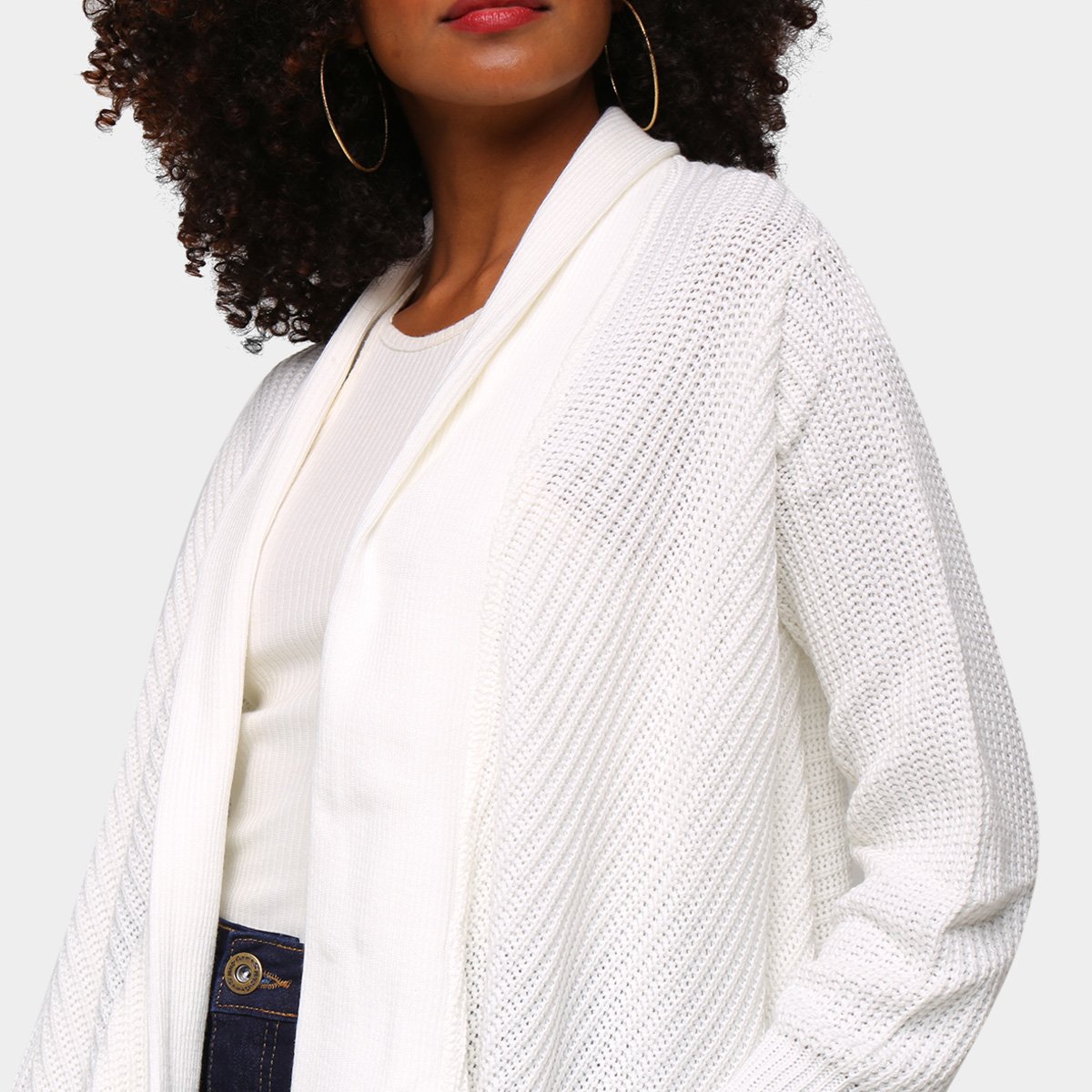cardigan off white longo