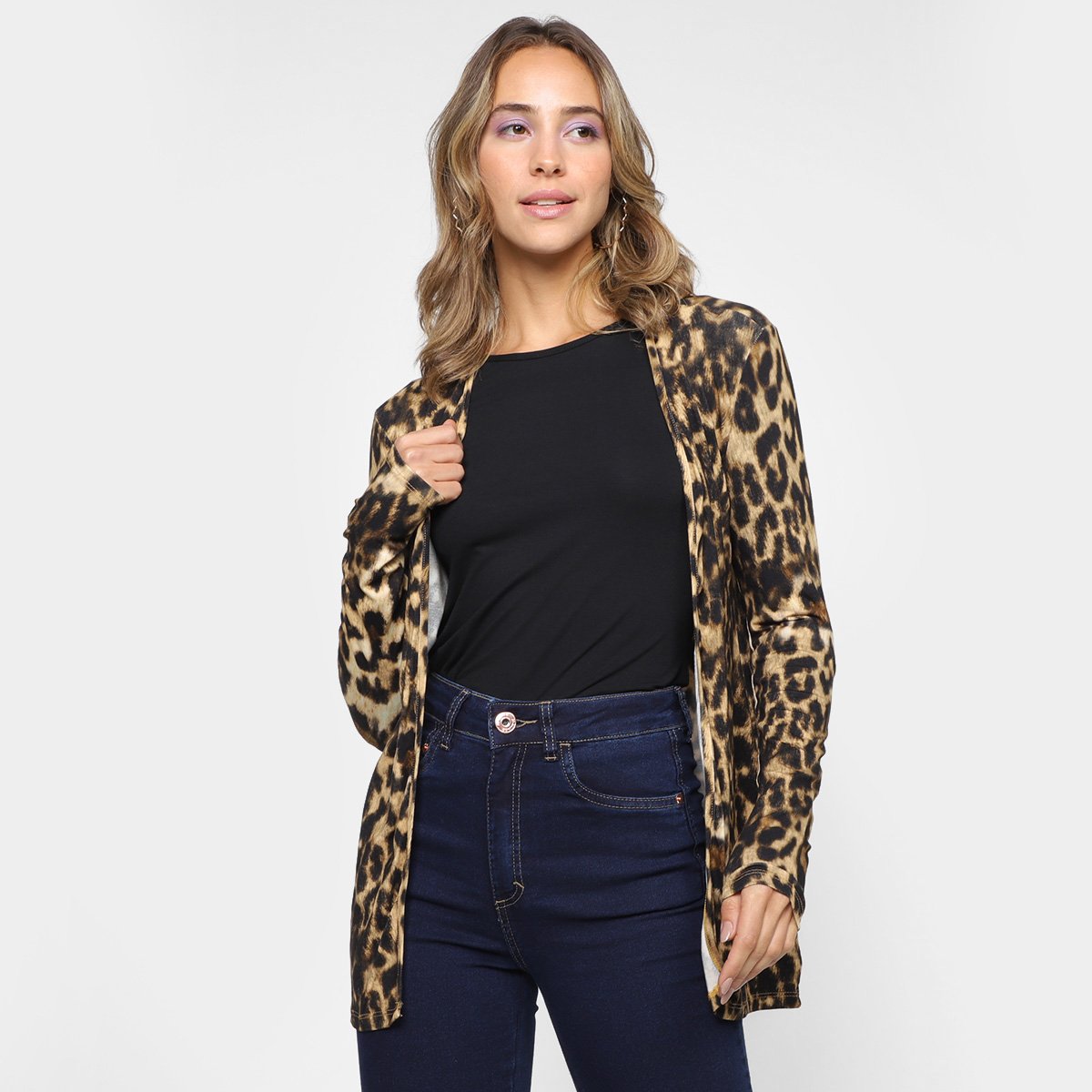 cardigan chenille feminino