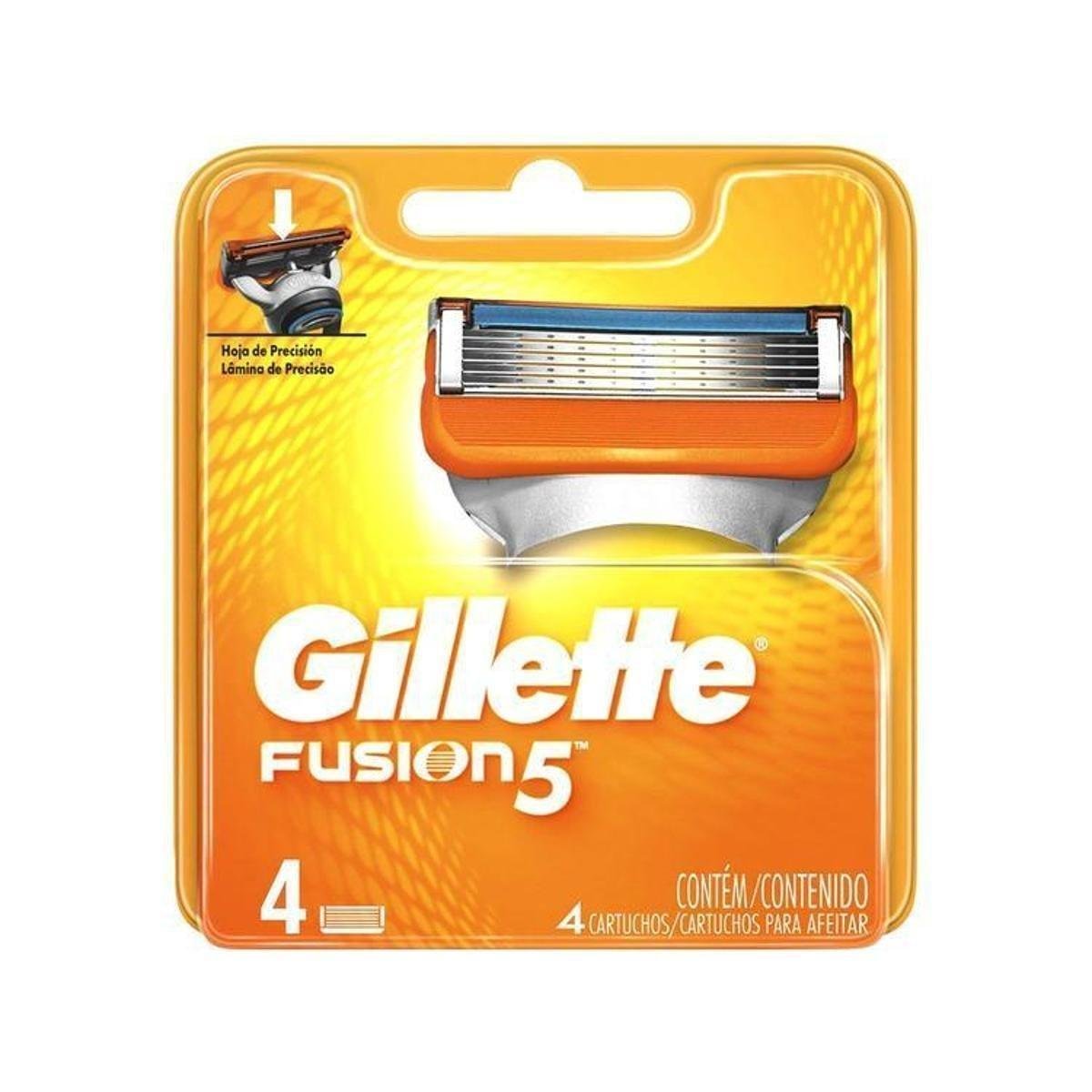 Carga para Aparelho de Barbear Gillette Fusion5 - Laranja+Cinza é ruim? Carga para Aparelho de Barbear Gillette Fusion5 - Laranja+Cinza é boa?