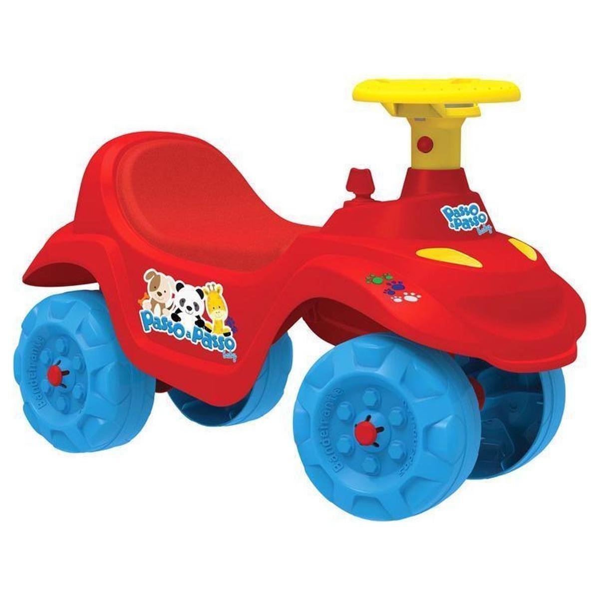 Carrinho Andador Passo a Passo Baby 1027 - Vermelho | Zattini