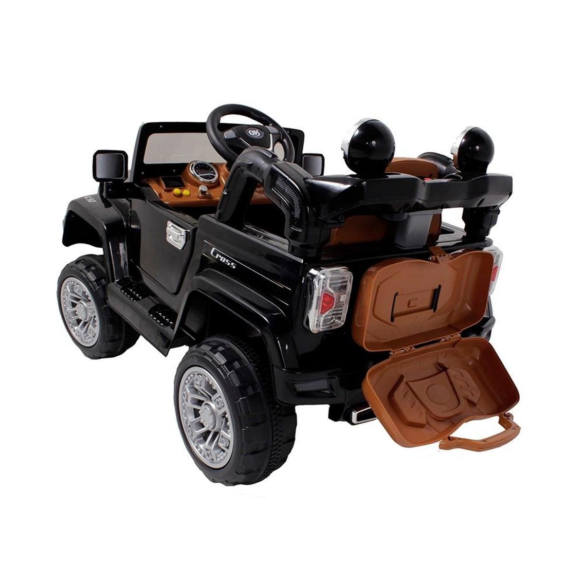 Carro Infantil Eletrico Jipe Trilha 12V Com Controle Remoto - Preto |  Zattini