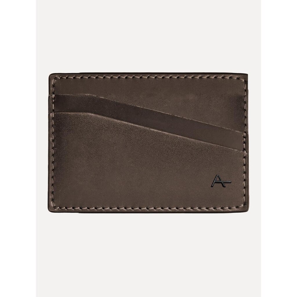 Carteira Aramis Masculina Porta Cartão Couro Basic Marrom Café
