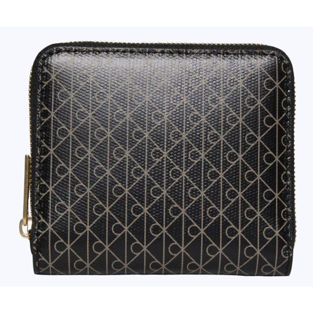 Carteira Calvin Klein Feminina Monograma Aop Zíper - Preto