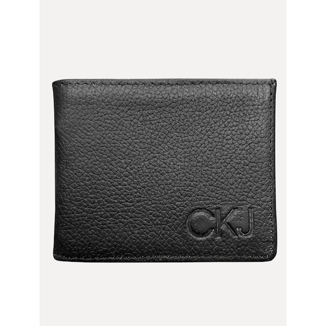 Carteira Calvin Klein Jeans Masculino Couro CKJ Upper Preta
