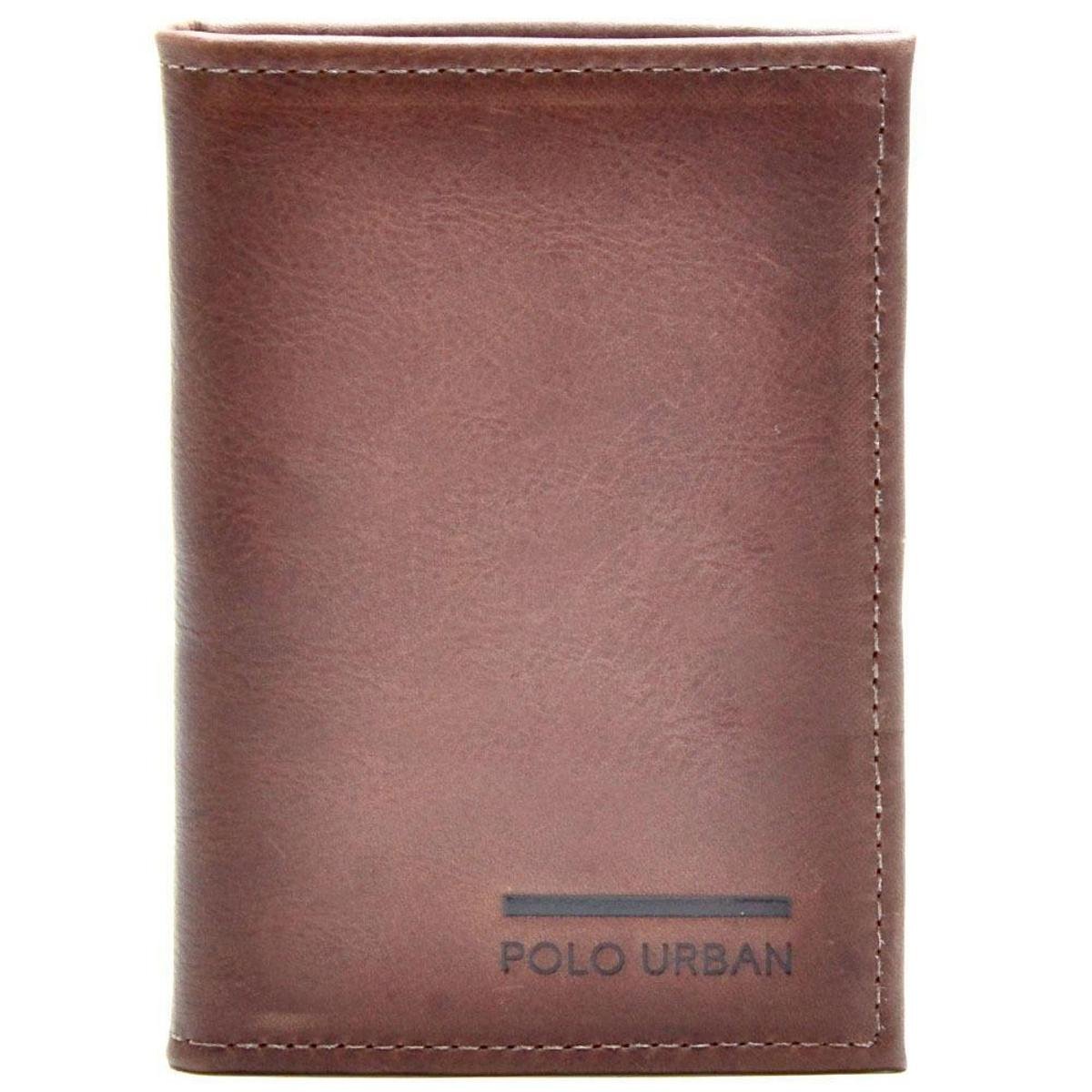 Carteira Casual em Couro Masculino Basica com Divisorias e Porta Documentos - Marrom Menor preço em Carteira Casual em Couro Masculino Basica com Divisorias e Porta Documentos - Marrom