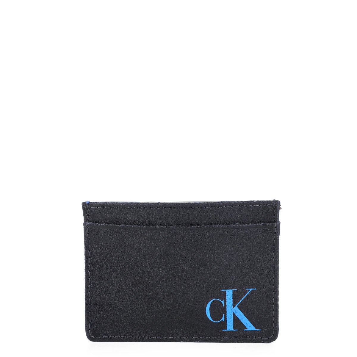 Carteira Couro Calvin Klein Lisa Masculina - Preto Menor preço em Carteira Couro Calvin Klein Lisa Masculina - Preto