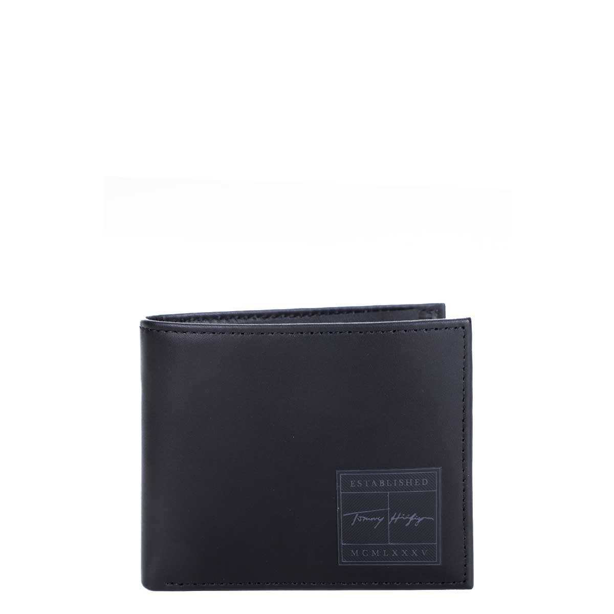 Carteira Couro Tommy Hilfiger Mini Masculina - Preto Menor preço em Carteira Couro Tommy Hilfiger Mini Masculina - Preto