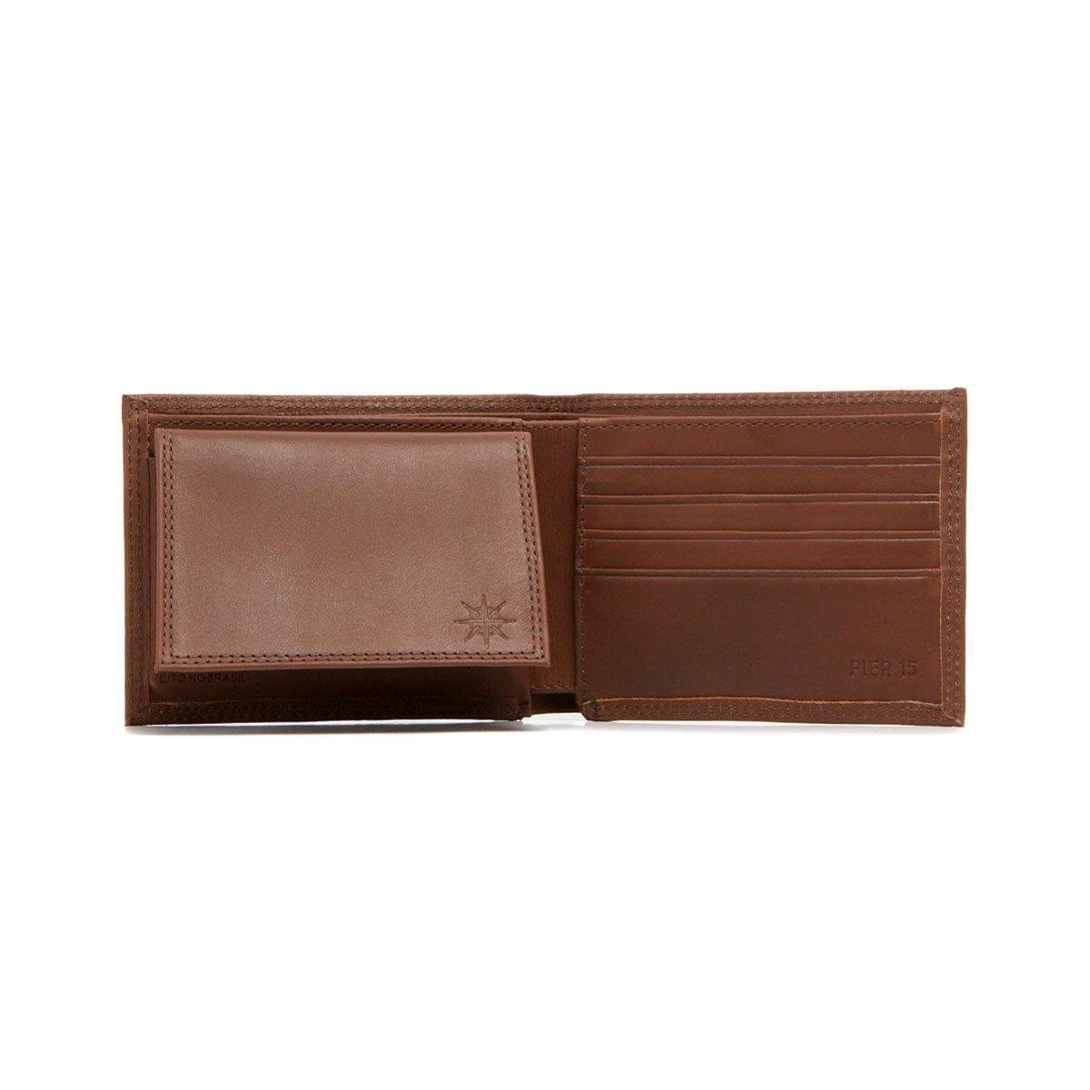 Carteira De Couro Comfort Masculina Menor preço em Carteira De Couro Comfort Masculina
