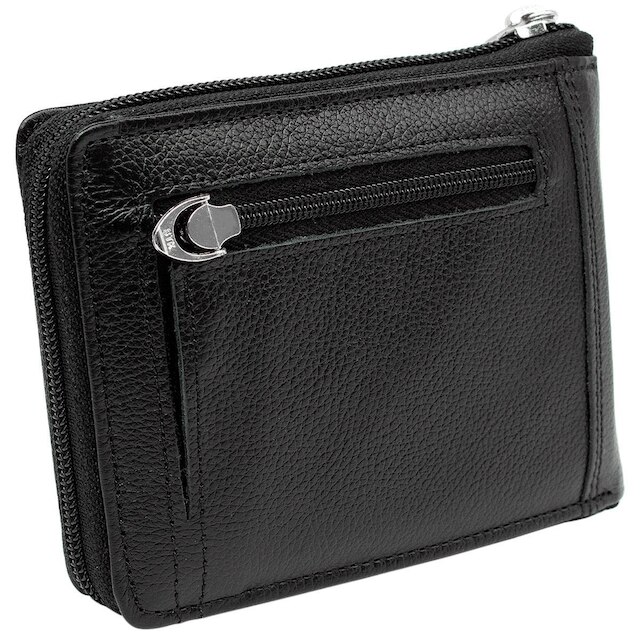 Carteira De Couro Masculina com Zíper Kartmen 830