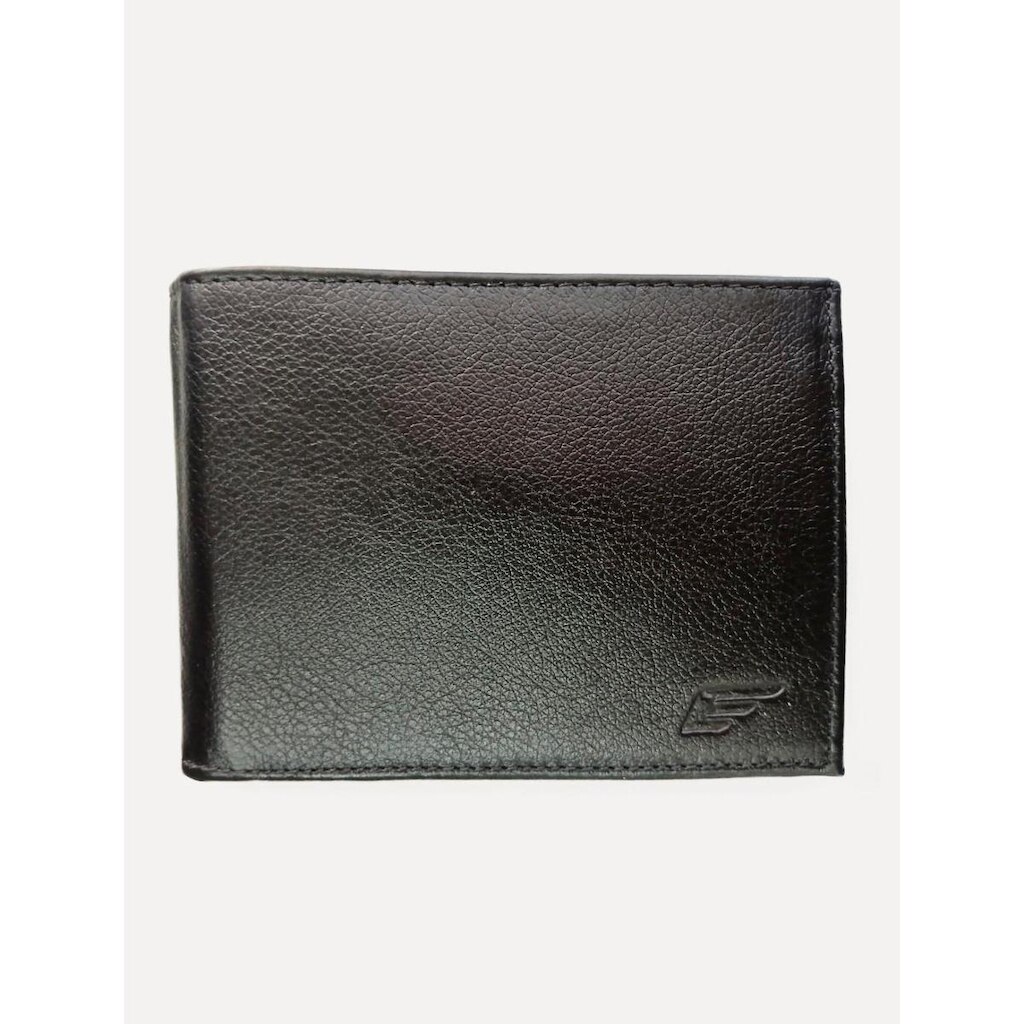 Carteira Ellus Masculina Porta-Cartão Couro Ellord Preta 64EZJ51584 60