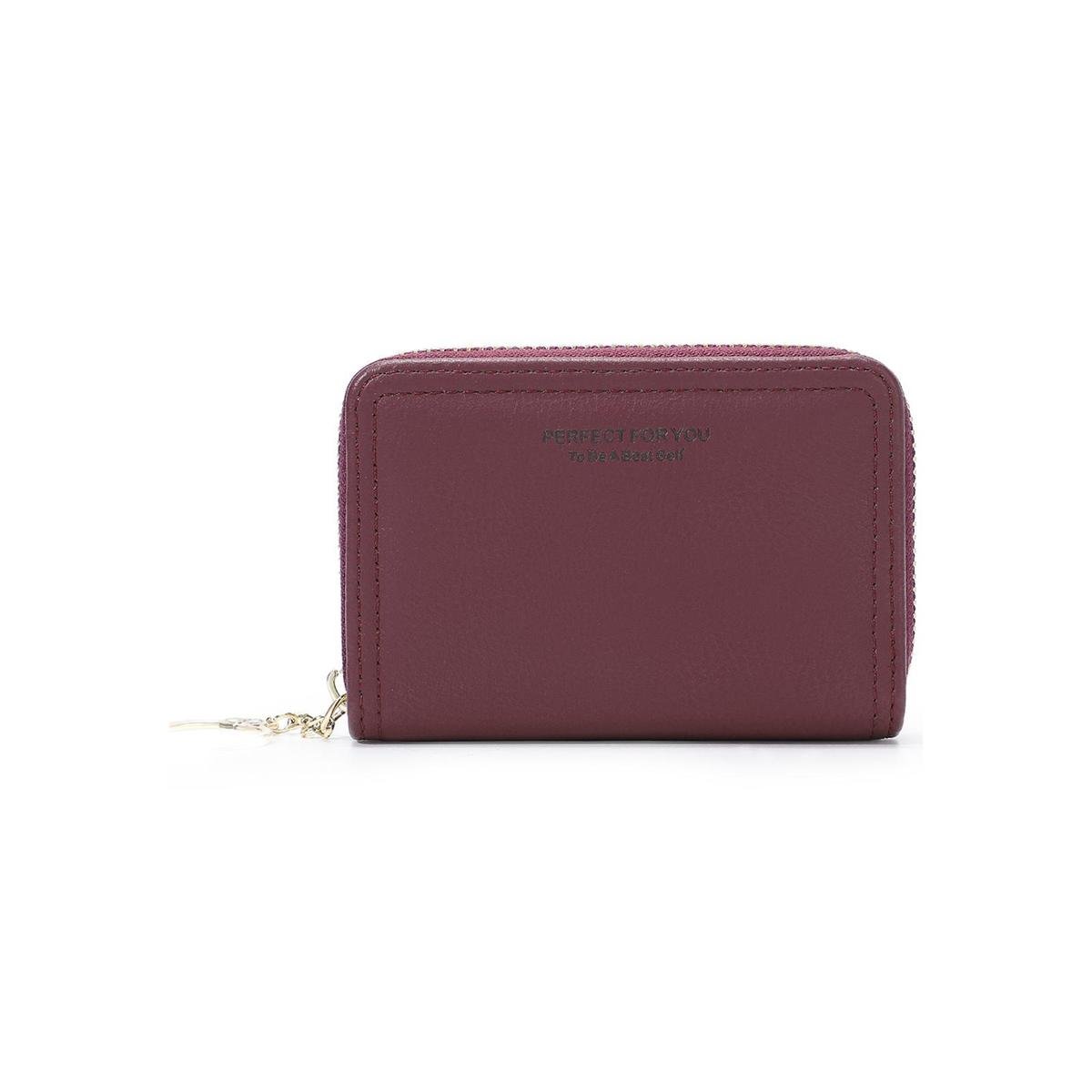 Carteira Feminina Slim Porta Moedas Cartão Reforçada Longa - Vinho Menor preço em Carteira Feminina Slim Porta Moedas Cartão Reforçada Longa - Vinho