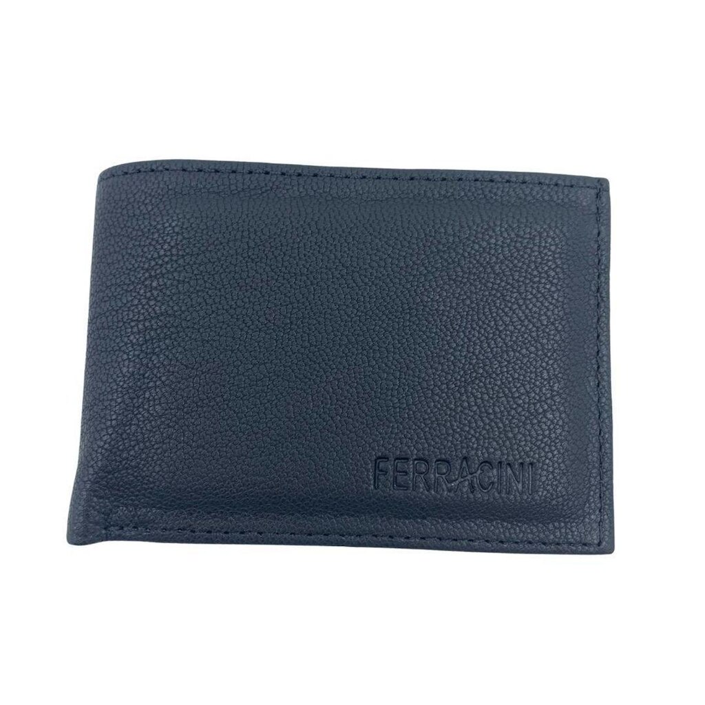 Carteira Ferracini Couro Masculina Preta 388